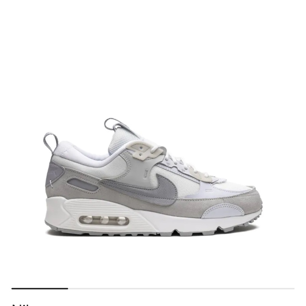 Nike Air Max 90 Futura Sneaker in Summit White/Wolf Grey - Women's Size 10